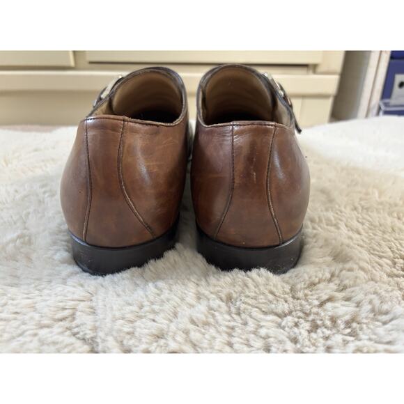 Cole Hahn Single Monk Strap Wingtip Stitching Brown Size 13 M main image 4
